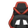 Gaming chair with massage and footrest in black red synthetic leather by , Gaming chairs - Ref: Foro24-345435, Price: 125,39 ...