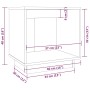 Nachttische 2 Stück aus massivem Kiefernholz 40x30x40 cm von vidaXL, Nachttische - Ref: Foro24-813336, Preis: 50,57 €, Rabatt: %