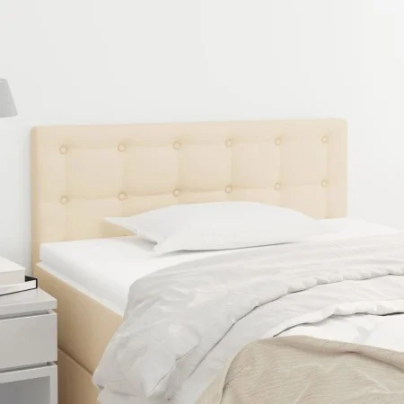 Cabecero de tela color crema 100x5x78/88 cm de , Cabeceros y pies de cama - Ref: Foro24-346441, Precio: 38,88 €, Descuento: %