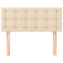 Cabecero de tela color crema 100x5x78/88 cm de , Cabeceros y pies de cama - Ref: Foro24-346441, Precio: 39,42 €, Descuento: %