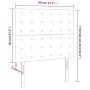 Headboards 2 units of dark brown fabric 80x5x78/88 cm by , Headboards and footboards - Ref: Foro24-3116743, Price: 56,81 €, D...
