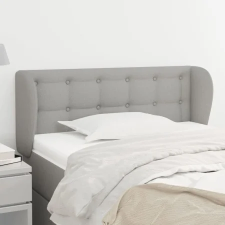 Light gray fabric headboard 83x23x78/88 cm by , Headboards and footboards - Ref: Foro24-3117552, Price: 48,06 €, Discount: %