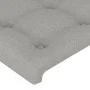 Light gray fabric headboard 83x23x78/88 cm by , Headboards and footboards - Ref: Foro24-3117552, Price: 48,06 €, Discount: %