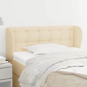 Cream fabric headboard 103x23x78/88 cm by , Headboards and footboards - Ref: Foro24-3117573, Price: 54,62 €, Discount: %
