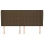 Headboard with dark brown fabric ears 163x23x118/128 cm by , Headboards and footboards - Ref: Foro24-3118399, Price: 121,94 €...