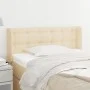 Cabecero de tela color crema 103x16x78/88 cm de , Cabeceros y pies de cama - Ref: Foro24-3119197, Precio: 45,02 €, Descuento: %