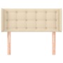 Kopfteil aus cremefarbenem Stoff, 103 x 16 x 78/88 cm von , Kopf- und Fußteile - Ref: Foro24-3119197, Preis: 46,21 €, Rabatt: %