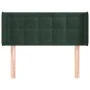 Dark green velvet headboard 103x16x78/88 cm by , Headboards and footboards - Ref: Foro24-3119247, Price: 52,09 €, Discount: %