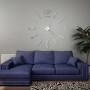 Reloj de pared 3D con diseño moderno 100 cm XXL plateado de vidaXL, Relojes de pared - Ref: Foro24-50637, Precio: 25,02 €, De...