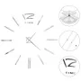 3D wall clock with modern design 100 cm XXL silver by vidaXL, Wall clocks - Ref: Foro24-50637, Price: 24,42 €, Discount: %