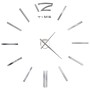 Reloj de pared 3D con diseño moderno 100 cm XXL plateado de vidaXL, Relojes de pared - Ref: Foro24-50637, Precio: 25,02 €, De...