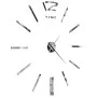 3D wall clock with modern design 100 cm XXL silver by vidaXL, Wall clocks - Ref: Foro24-50637, Price: 24,42 €, Discount: %