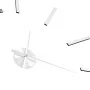 3D wall clock with modern design 100 cm XXL silver by vidaXL, Wall clocks - Ref: Foro24-50637, Price: 24,42 €, Discount: %