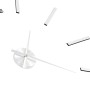 Reloj de pared 3D con diseño moderno 100 cm XXL plateado de vidaXL, Relojes de pared - Ref: Foro24-50637, Precio: 25,02 €, De...