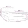 Box spring bed with mattress and LED dark green velvet 120x200cm by , Beds and slatted bases - Ref: Foro24-3134636, Price: 38...