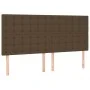 Box spring bed with dark brown fabric mattress 160x200 cm by , Beds and slatted bases - Ref: Foro24-3136928, Price: 580,98 €,...