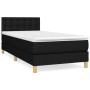 Cama box spring con colchón tela negro 80x200 cm de , Camas y somieres - Ref: Foro24-3140891, Precio: 270,40 €, Descuento: %