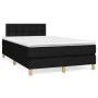 Box spring bed with black fabric mattress 120x200 cm by , Beds and slatted bases - Ref: Foro24-3140923, Price: 375,18 €, Disc...