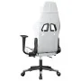 Gaming-Stuhl mit Fußstütze aus weißem schwarzem Kunstleder von , Gaming-Stühle - Ref: Foro24-3143685, Preis: 125,69 €, Rabatt: %