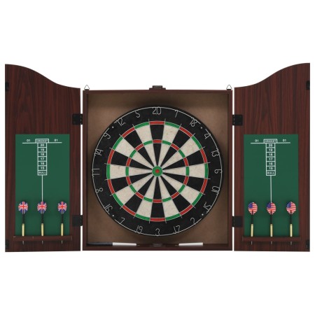 Diana profesional de sisal con armario y 6 dardos de vidaXL, Juegos de dardos - Ref: Foro24-91462, Precio: 125,92 €