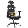 Gaming-Stuhl mit Massage und Fußstütze Kunstleder schwarz weiß von , Gaming-Stühle - Ref: Foro24-345416, Preis: 119,10 €, Rab...