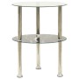 Side table 2 levels black transparent tempered glass 38cm by , Side tables - Ref: Foro24-322789, Price: 35,26 €, Discount: %