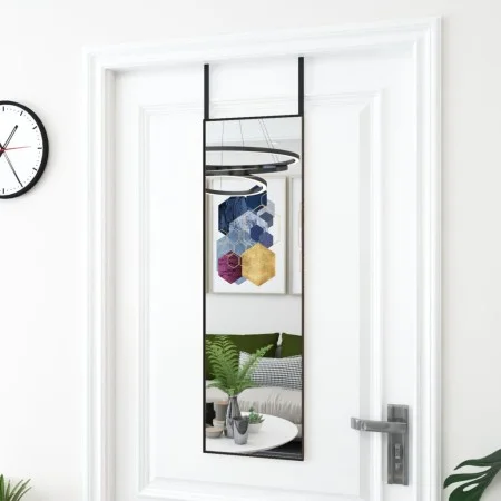 VidaXL Espejo de puerta cristal y aluminio negro 30x100 cm de , Espejos - Ref: Foro24-327405, Precio: 44,19 €, Descuento: %