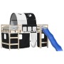 Curtains for high beds with black and white polyester tunnel by , Accessories for beds and slatted bases - Ref: Foro24-835916...