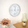 Reloj de pared 30 cm plateado de vidaXL, Relojes de pared - Ref: Foro24-50632, Precio: 29,02 €, Descuento: %