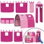 Cortinas para cama alta con túnel y torre rosa de , Accesorios para camas y somieres - Ref: Foro24-835921, Precio: 58,60 €, D...