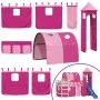 Curtains for loft bed with tunnel and pink tower by , Accessories for beds and slatted bases - Ref: Foro24-835921, Price: 53,...