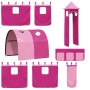 Cortinas para cama alta con túnel y torre rosa de , Accesorios para camas y somieres - Ref: Foro24-835921, Precio: 58,60 €, D...