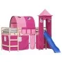 Curtains for loft bed with tunnel and pink tower by , Accessories for beds and slatted bases - Ref: Foro24-835921, Price: 53,...