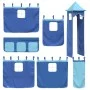 Cortinas para cama alta con torre poliéster azul de , Accesorios para camas y somieres - Ref: Foro24-835923, Precio: 28,99 €,...