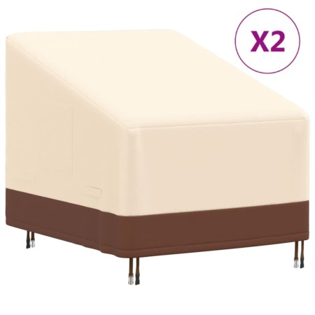 Bezüge für Gartenliegen, 2 Stück, 600D Oxford-Stoff, 79 x 97 x 48/74 cm von , Abdeckungen für Gartenmöbel - Ref: Foro24-32033...