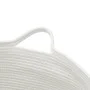 Beige-weißer Wäschekorb aus Baumwolle, Ø55x36 cm von , Wäschekörbe - Ref: Foro24-358471, Preis: 27,09 €, Rabatt: %