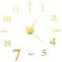 3D wall clock with modern design 100 cm XXL gold by vidaXL, Wall clocks - Ref: Foro24-50638, Price: 25,89 €, Discount: %