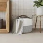 Grau-weißer Aufbewahrungskorb aus Baumwolle, Ø51x33 cm von , Körbe - Ref: Foro24-358490, Preis: 33,54 €, Rabatt: %
