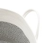 Grau-weißer Aufbewahrungskorb aus Baumwolle, Ø51x33 cm von , Körbe - Ref: Foro24-358490, Preis: 34,21 €, Rabatt: %