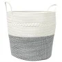 Cesta de almacenaje algodón gris y blanco Ø43x38 cm de , Cestas - Ref: Foro24-358486, Precio: 32,33 €, Descuento: %