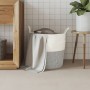 Grau-weißer Aufbewahrungskorb aus Baumwolle, Ø43x38 cm von , Körbe - Ref: Foro24-358486, Preis: 33,00 €, Rabatt: %
