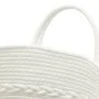 Cesta de almacenaje algodón gris y blanco Ø43x38 cm de , Cestas - Ref: Foro24-358486, Precio: 32,33 €, Descuento: %