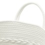 Gray and white cotton storage basket Ø43x38 cm by , Baskets - Ref: Foro24-358486, Price: 33,00 €, Discount: %