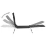 Tumbonas plegables 2 unidades acero y tela negras de vidaXL, Tumbonas - Ref: Foro24-44300, Precio: 87,45 €, Descuento: %