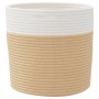 Storage baskets 2 pcs beige and white cotton Ø28x28 cm by , Baskets - Ref: Foro24-358459, Price: 29,37 €, Discount: %