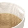 Storage baskets 2 pcs beige and white cotton Ø28x28 cm by , Baskets - Ref: Foro24-358459, Price: 28,82 €, Discount: %