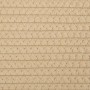 Cestas de almacenaje 2 uds algodón beige y blanco Ø28x28 cm