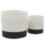 Storage baskets 2 pcs black and white cotton by , Baskets - Ref: Foro24-358478, Price: 31,33 €, Discount: %