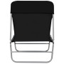 Tumbonas plegables 2 unidades acero y tela negras de vidaXL, Tumbonas - Ref: Foro24-44300, Precio: 86,70 €, Descuento: %