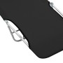 Tumbonas plegables 2 unidades acero y tela negras de vidaXL, Tumbonas - Ref: Foro24-44300, Precio: 86,70 €, Descuento: %